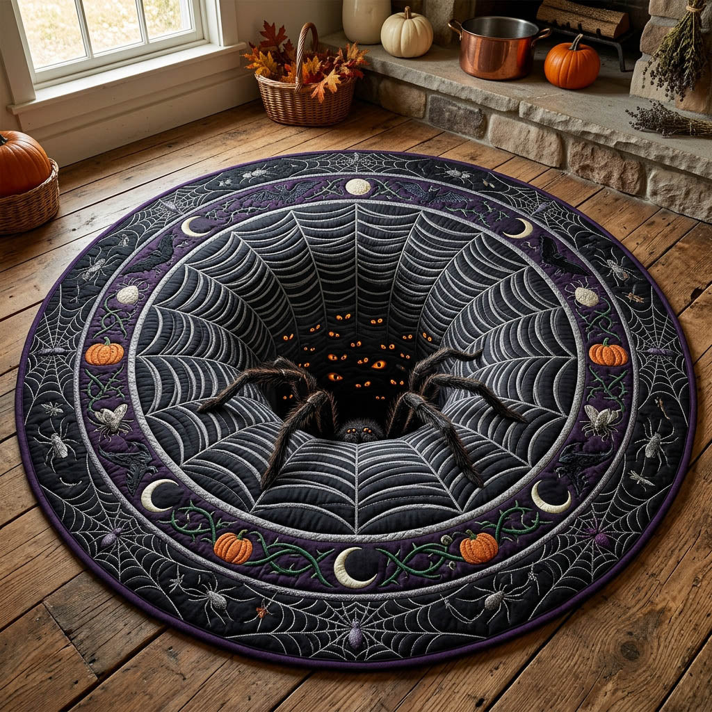 Spider Queen Vortex Quilted Round Mat GFTOLAN875