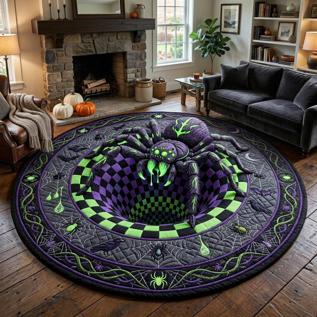 Spider Queen Vortex Quilted Round Mat GFTOLAN881