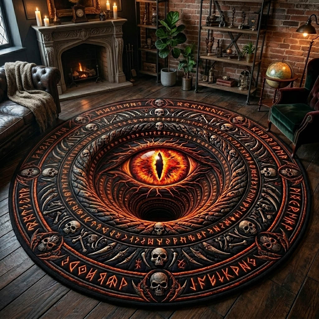 Monster Eye Quilted Round Mat GFTOLAN888