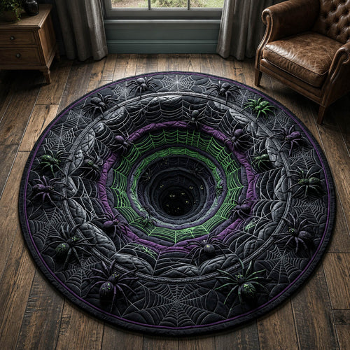 Spider Hole Quilted Round Mat GFTOLAN890
