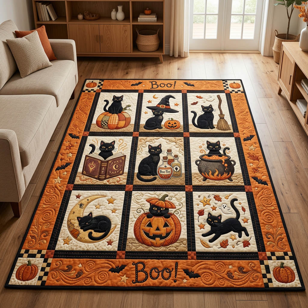 Cat Pumpkin Area Rug GFTOLAN900