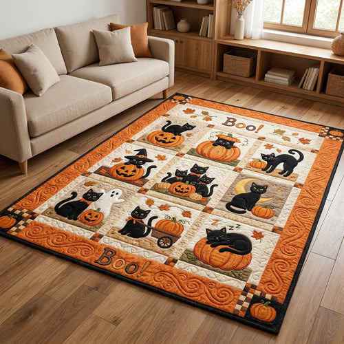 Cat Pumpkin Area Rug GFTOLAN902