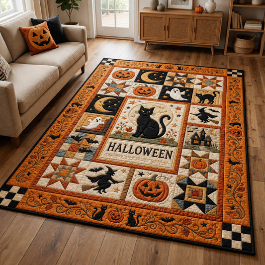 Cat Pumpkin Area Rug GFTOLAN904