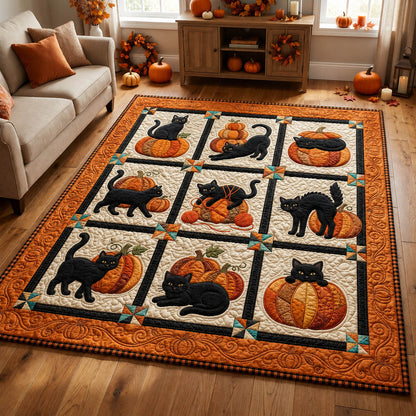 Cat Pumpkin Area Rug GFTOLAN905
