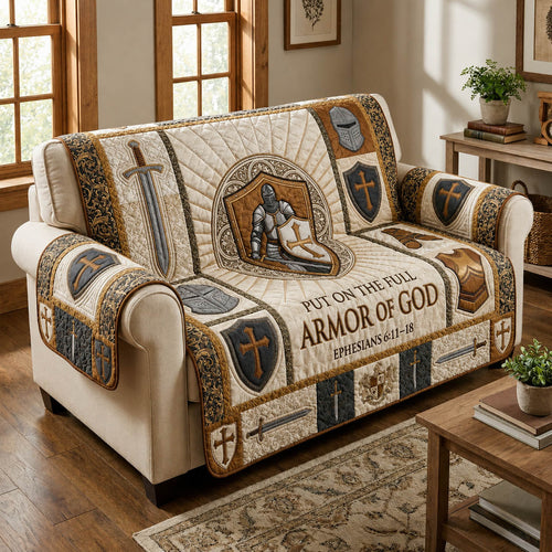 Put On The Full Armor Of God Quilted Sofa Cover GFTOLAN980
