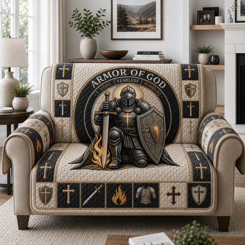 Put On The Full Armor Of God Quilted Sofa Cover GFTOLAN982