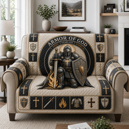 Put On The Full Armor Of God Quilted Sofa Cover GFTOLAN982
