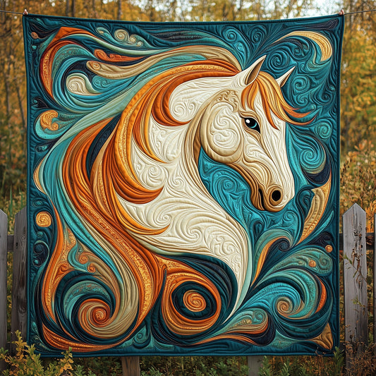 Elegant Horse Quilted Blanket GFTOMA024