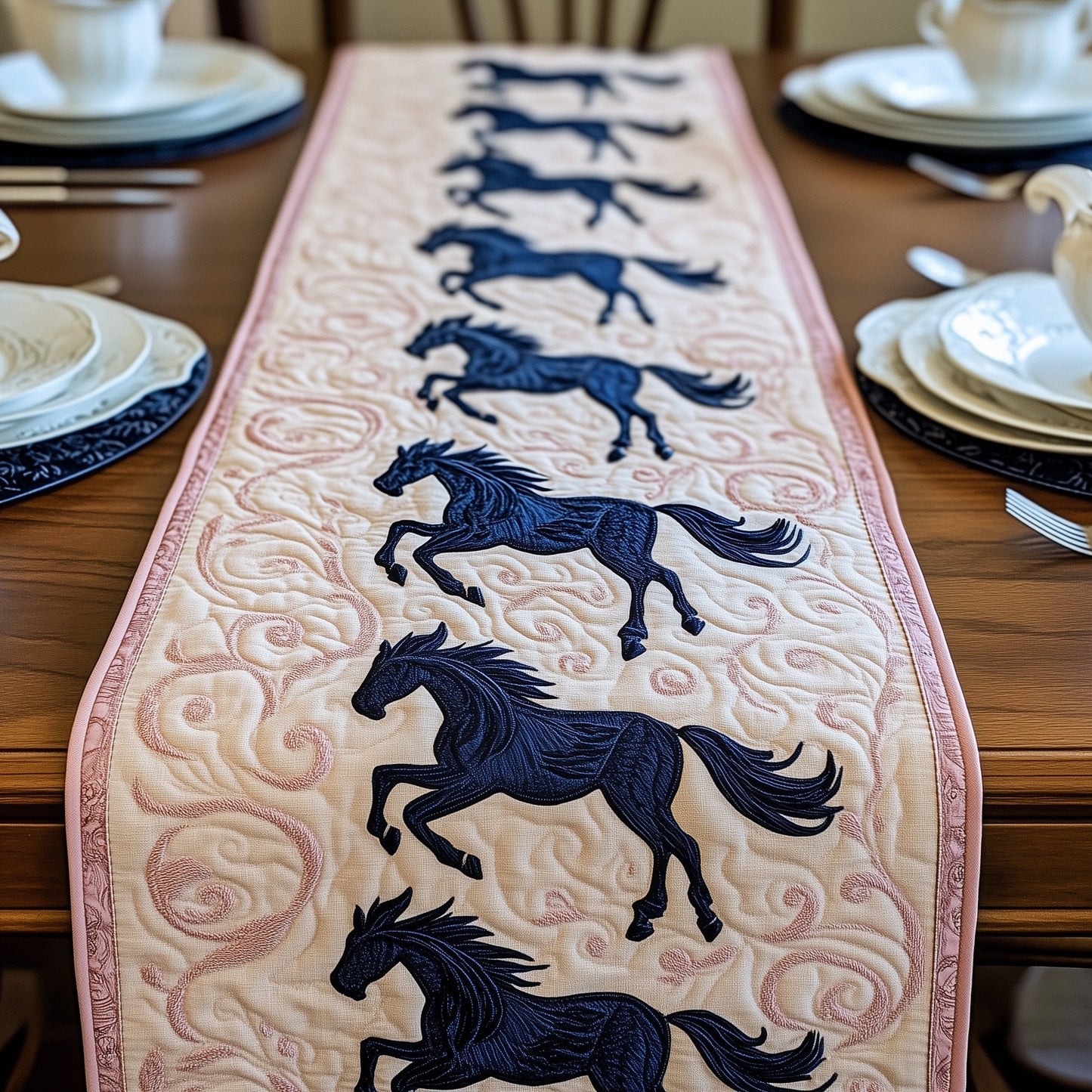 Horse Quilted Table Runner GFTOMA077