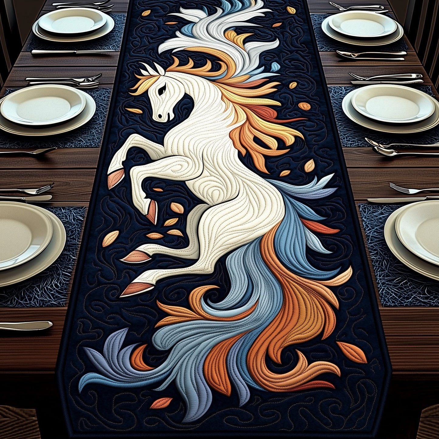 Horse Quilted Table Runner GFTOMA082