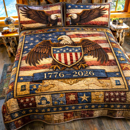 Liberty Spirit 3-Piece Quilted Bedding Set GFTOMA10036
