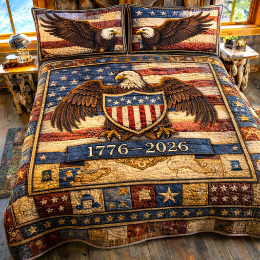 Liberty Spirit 3-Piece Quilted Bedding Set GFTOMA10036