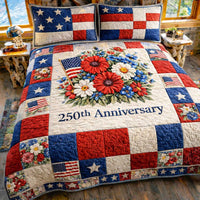 American Pride 3-Piece Quilted Bedding Set GFTOMA10038