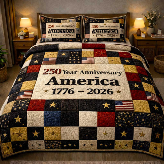 Patriot Glory 3-Piece Quilted Bedding Set GFTOMA10039