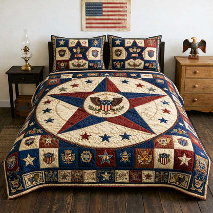 Patriot Pride 3-Piece Quilted Bedding Set GFTOMA10048