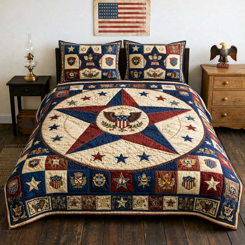 Patriot Pride 3-Piece Quilted Bedding Set GFTOMA10048