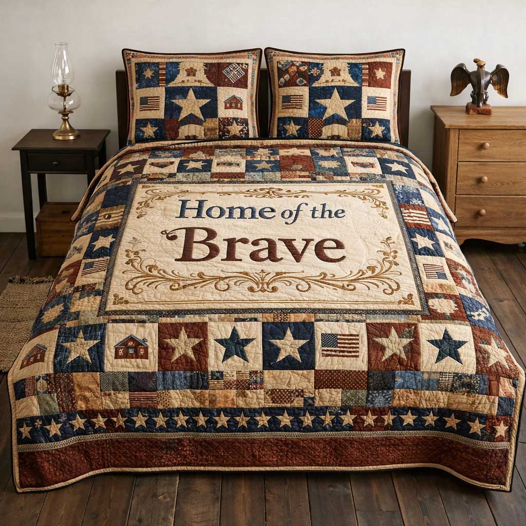 Freedom Pride 3-Piece Quilted Bedding Set GFTOMA10050