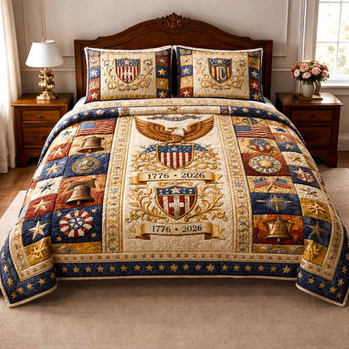 American Pride 3-Piece Quilted Bedding Set GFTOMA10051