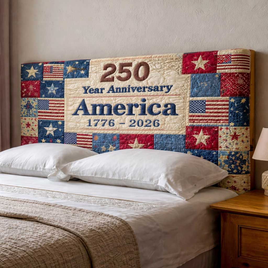Patriot Palette Quilted Headboard Slipcover GFTOMA10073