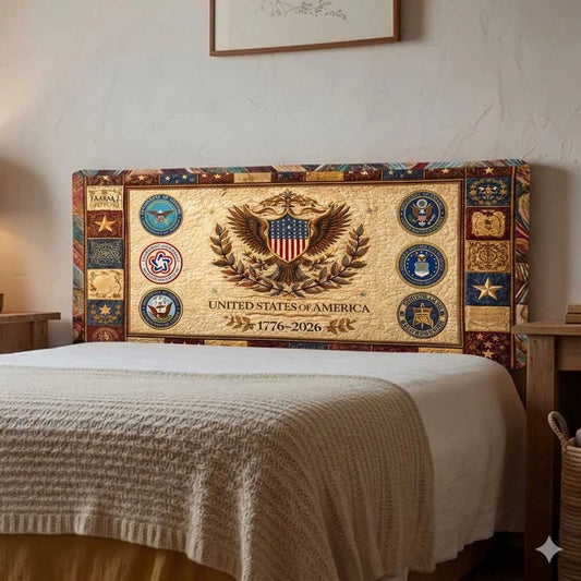 Heritage Patch Quilted Headboard Slipcover GFTOMA10076