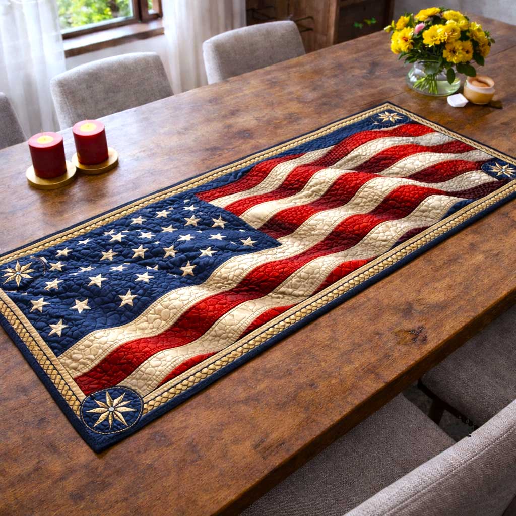 Liberty Tones Quilted Table Runner GFTOMA10086