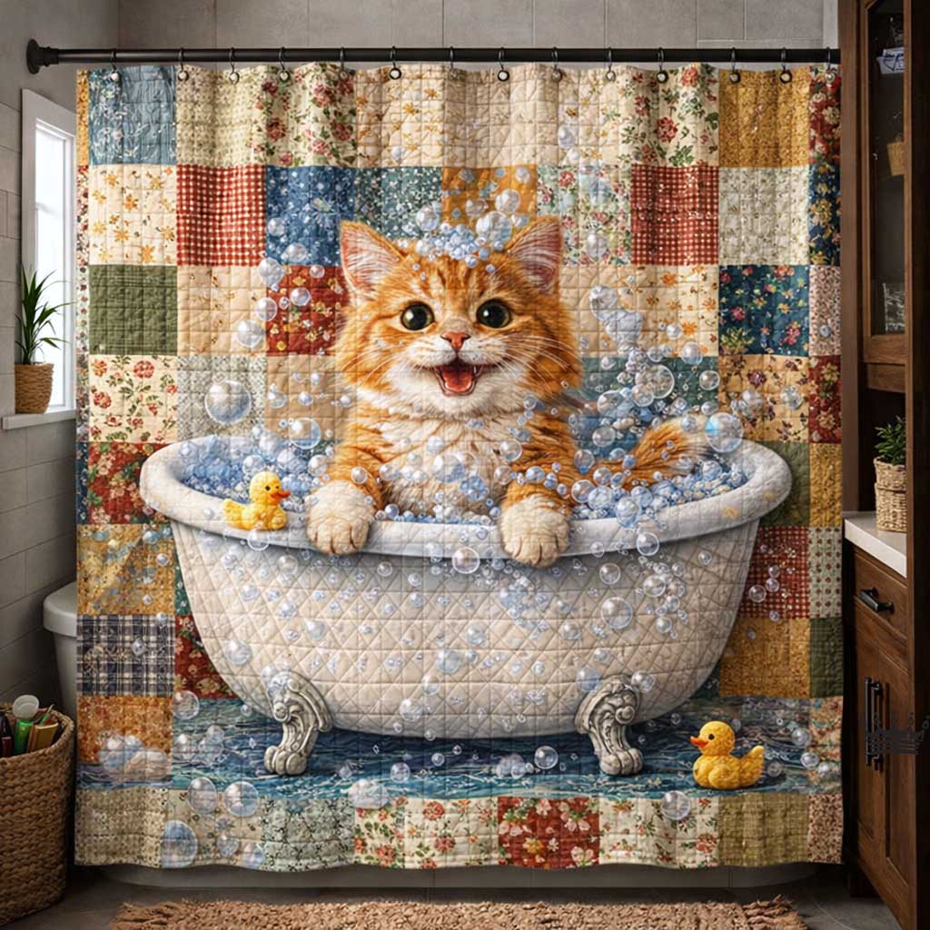 Whisker Charm Shower Curtain GFTOMA10108