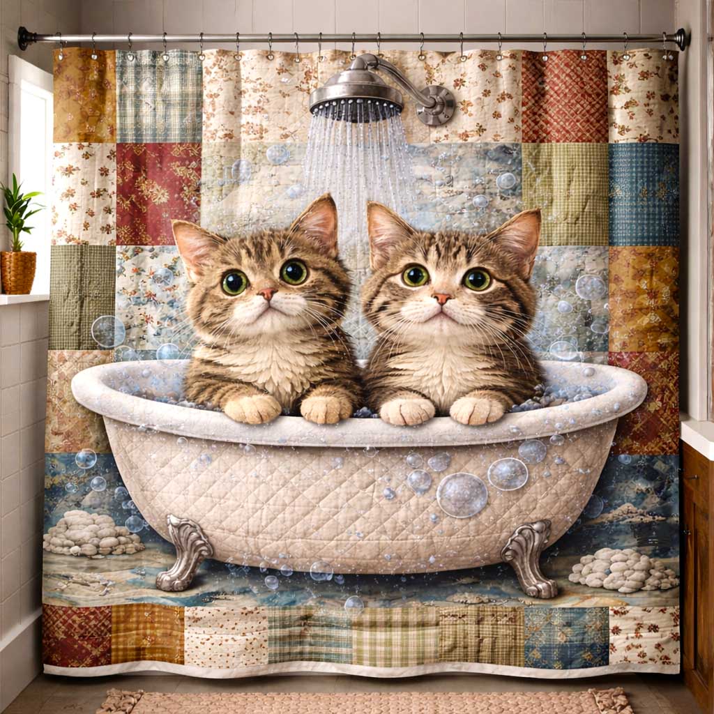 Purrfect Cats Shower Curtain GFTOMA10109
