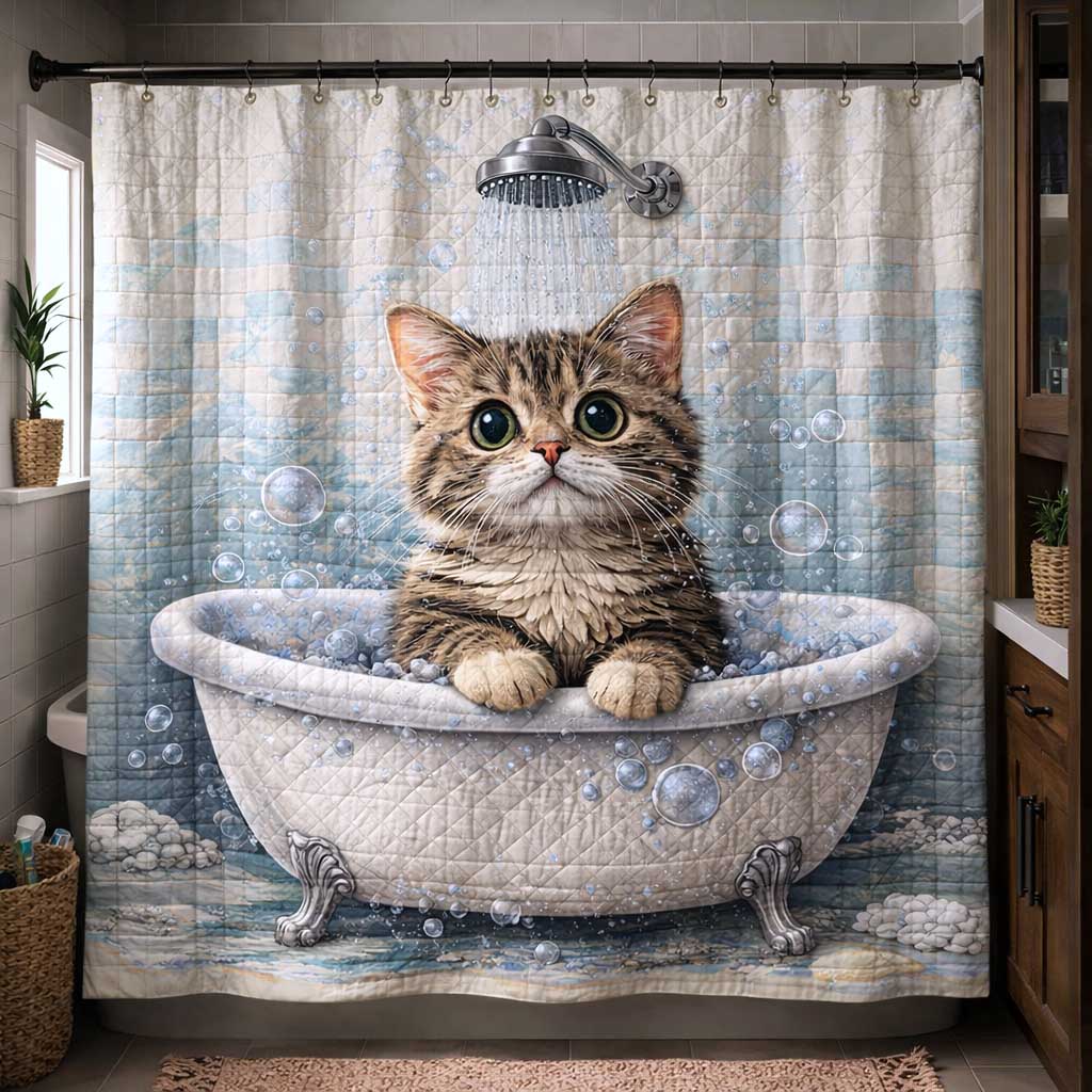 Whisker Charm Shower Curtain GFTOMA10114