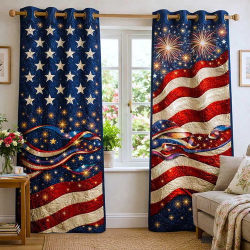 Patriot Palette Quilted Curtains GFTOMA10117