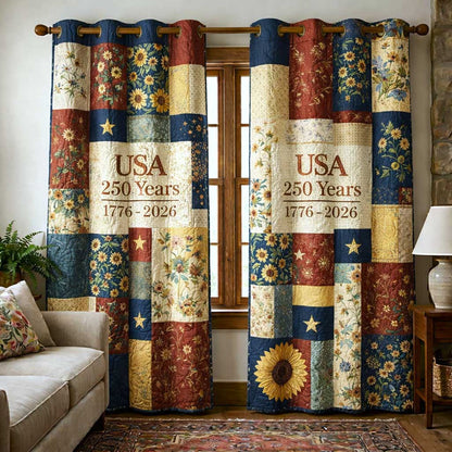 Patriot Palette Quilted Curtains GFTOMA10121