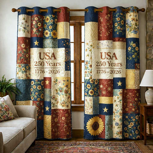 Patriot Palette Quilted Curtains GFTOMA10121