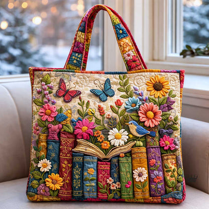 Meadow Books Quilted Tote Bag GFTOMA10139