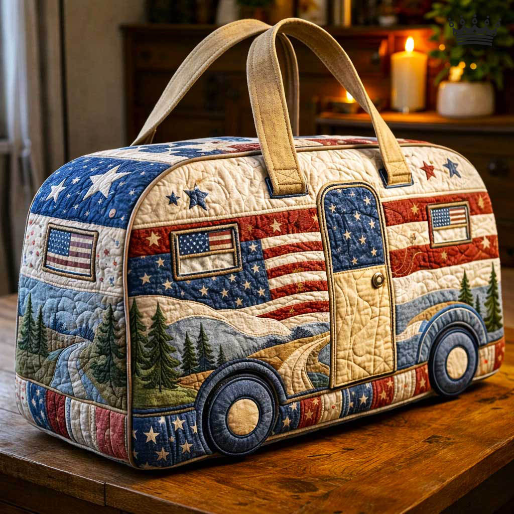 Retro Camper Quilted Duffle Bag GFTOMA10173
