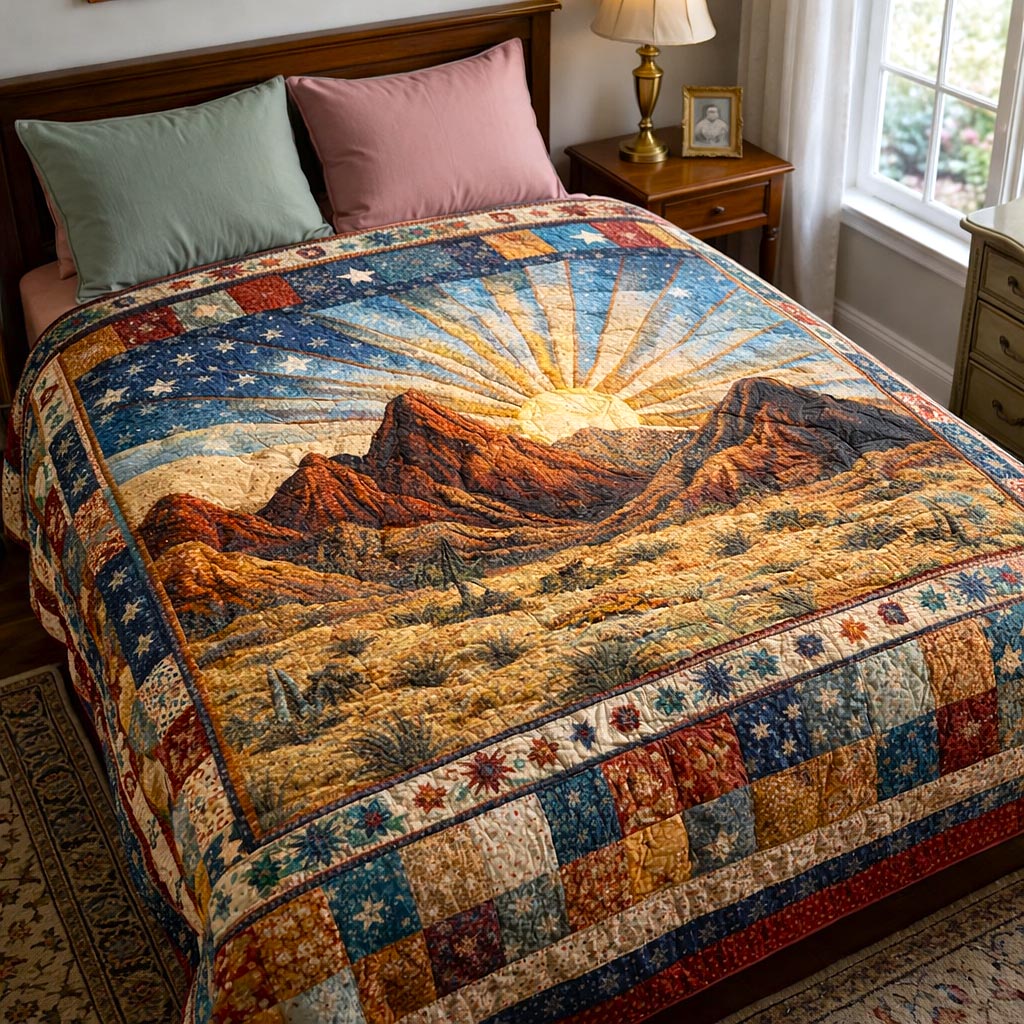 Freedom Heritage Quilted Blanket GFTOMA10189