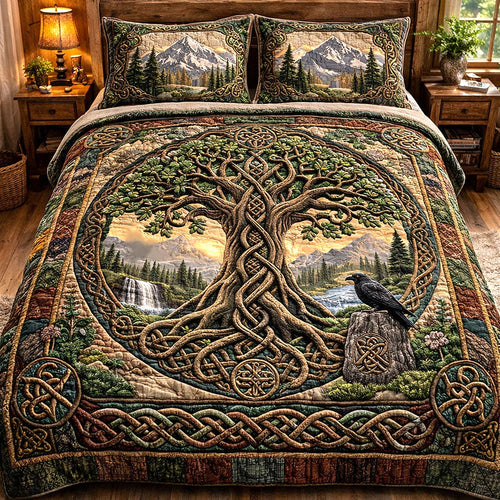 Sacred Roots 3-Piece Quilted Bedding Set GFTOMA10193