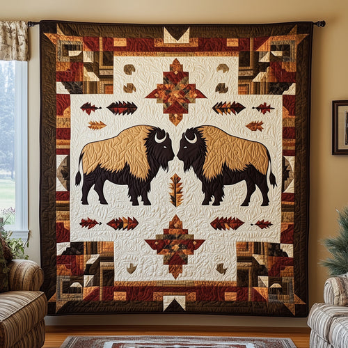 Bison Native Quilted Blanket GFTOMA101