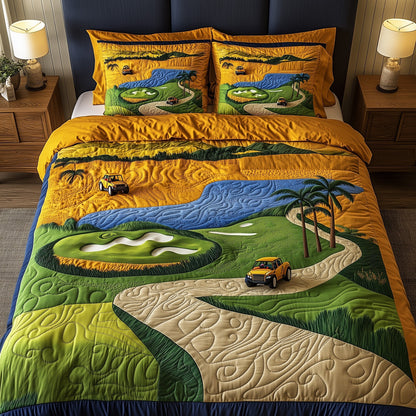 Golf Course Dream 3-Piece Quilted Bedding Set GFTOMA1020