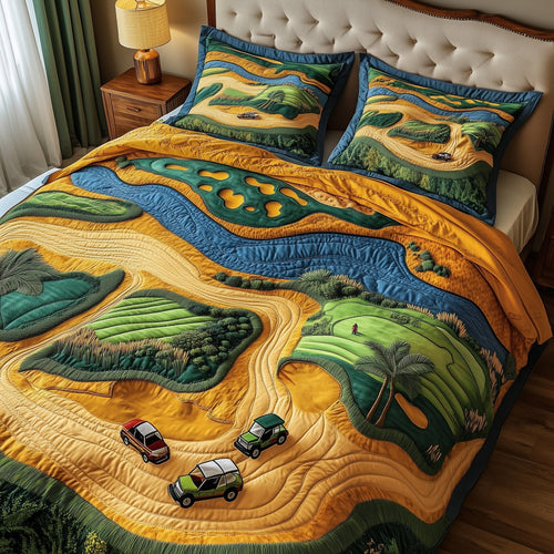 Golf Course Dream 3-Piece Quilted Bedding Set GFTOMA1022