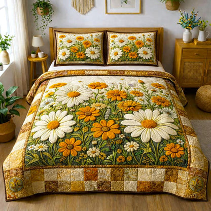 Garden Flowers 3-Piece Quilted Bedding Set GFTOMA10231