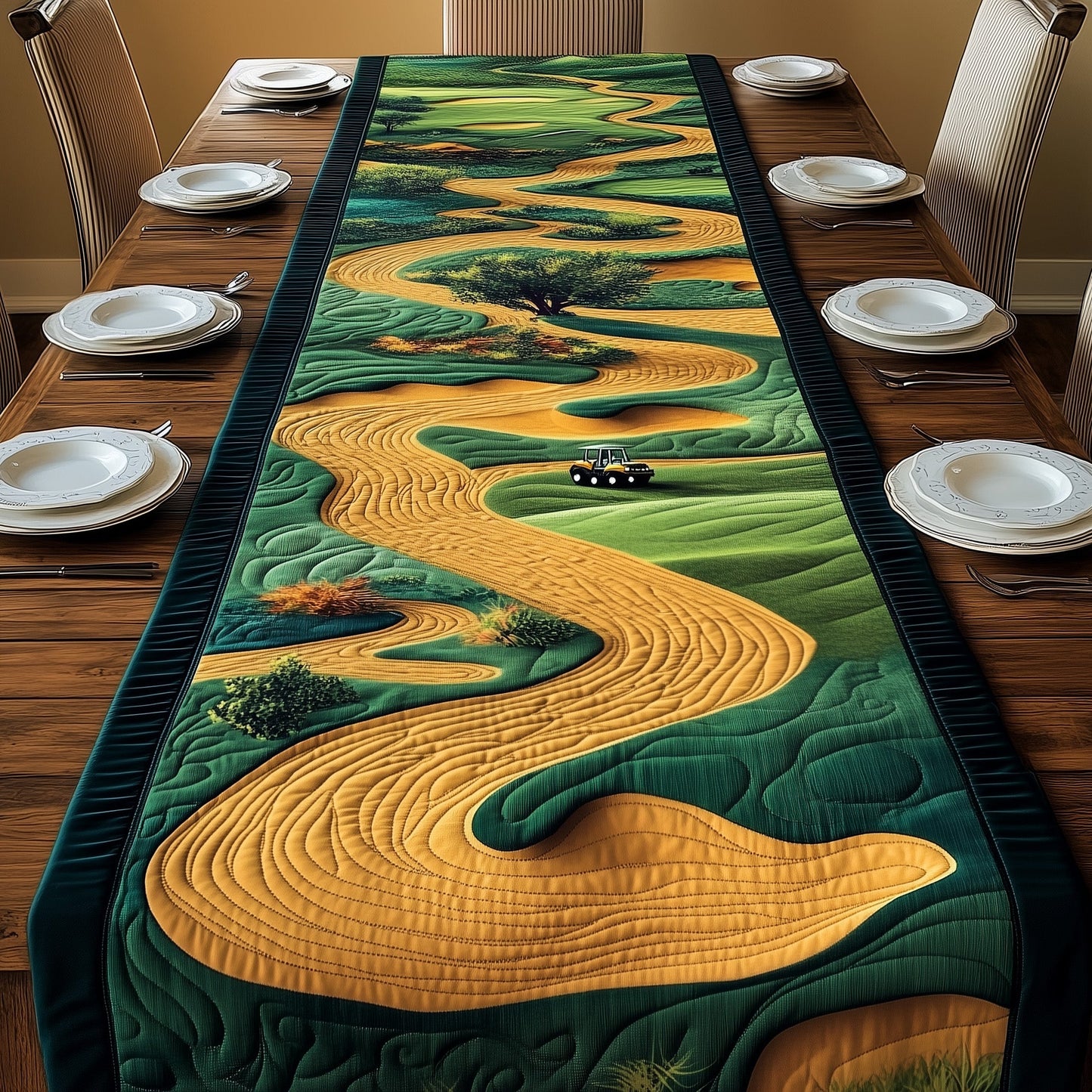 Golf Course Dream Quilted Table Runner GFTOMA1026