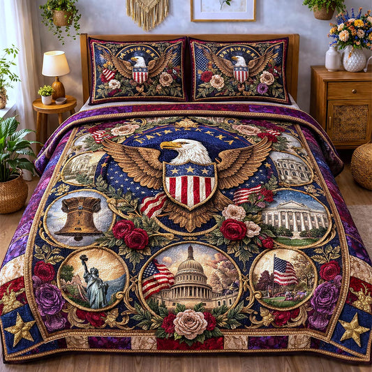 Liberty Heritage 3-Piece Quilted Bedding Set GFTOMA10272