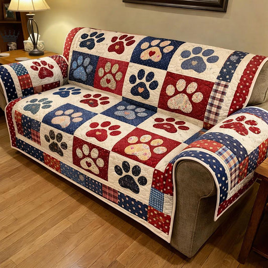 Patriot Spirit Quilted Sofa Cover GFTOMA10275