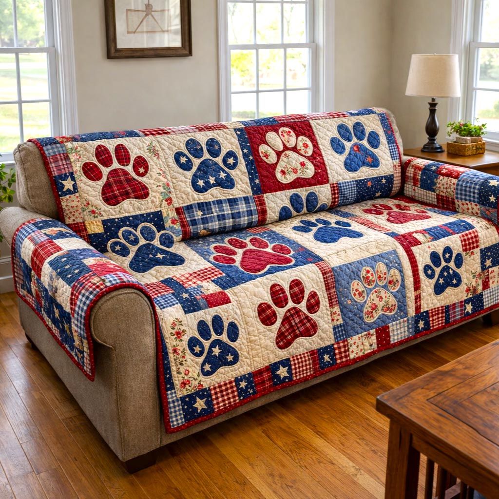 Freedom Spirit Quilted Sofa Cover GFTOMA10276