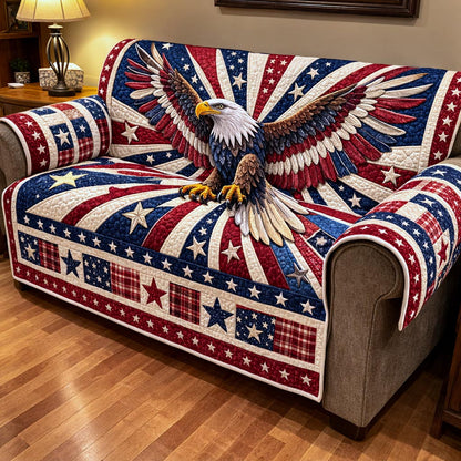Patriot Glory Quilted Sofa Cover GFTOMA10278