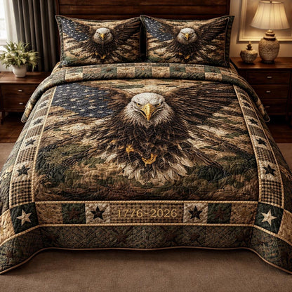 Proud Eagle 3-Piece Quilted Bedding Set GFTOMA10315