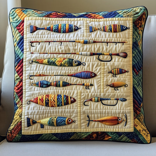 Fishing Delights Quilted Pillow Case GFTOMA1032