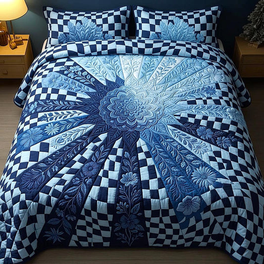Gentle Bloom 3-Piece Quilted Bedding Set GFTOMA10323