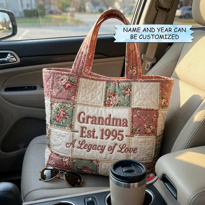 Bloom for Mom Quilted Tote Bag QTCUZ GFTOMA10339