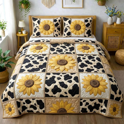 Sunshine Bloom 3-Piece Quilted Bedding Set GFTOMA10353