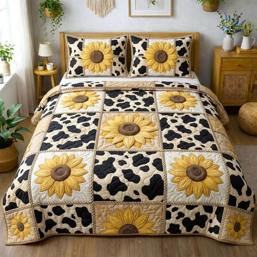 Sunshine Bloom 3-Piece Quilted Bedding Set GFTOMA10353